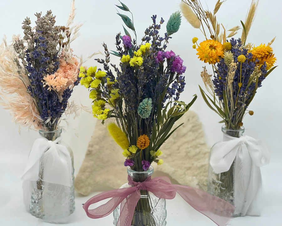 Mixed Dried Bouquet in Vase